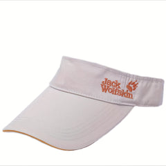 Men's Sunscreen Breathable Visor Hat with Letter Embroidery