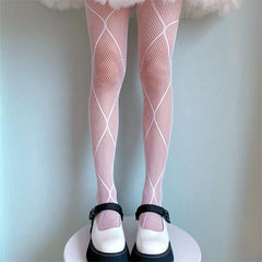 Women's Patterned Nylon Stockings