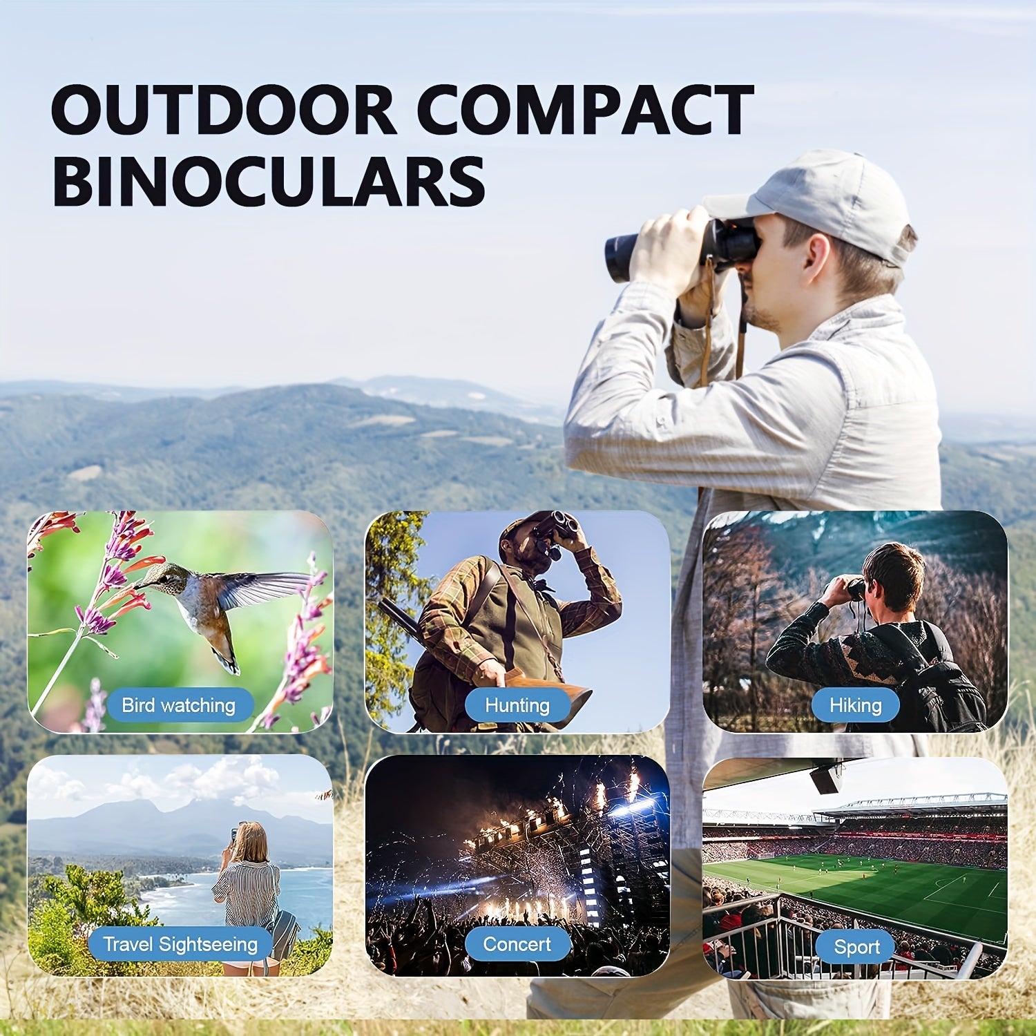 TK12x42 Waterproof & Fogproof Binoculars for Adults