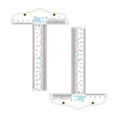 6-Inch T-Shape Acrylic Transparent Ruler - Crafting, Scrapbooking, Drafting