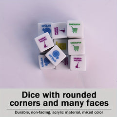 5pcs Fun Dice Game Set For Parties - Ideal for Multiplayer Game