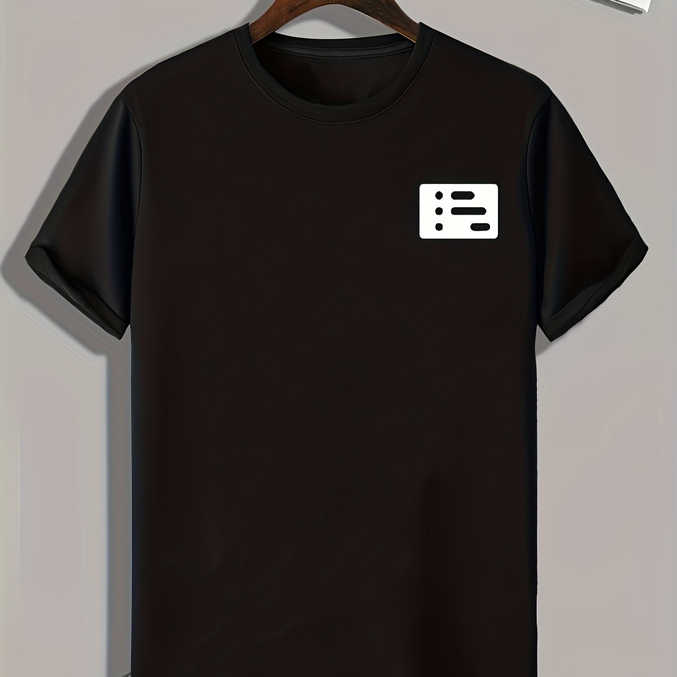 Geometric Pattern Print Men's Sports T-shirt for Fitness Activities