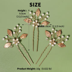 Golden Bridal Hair Comb Wedding Hair Accessories