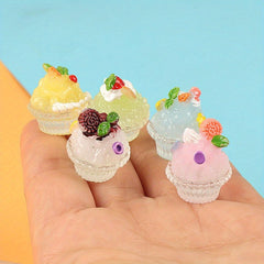 2pcs Smoothie Cup Food DIY Jewelry Accessory Epoxy Resin Material