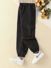 Boys Cargo Pants Elastic Waist Jogger Kids Clothing