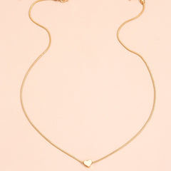 Love Heart Alloy Necklace For Women