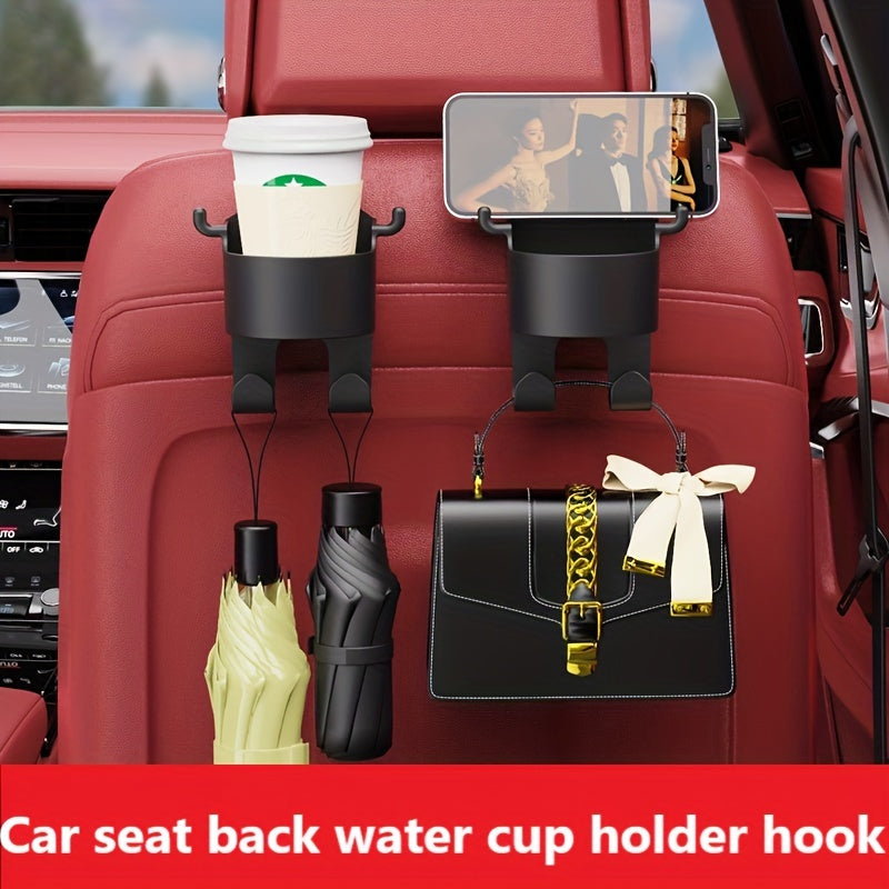 Car Hook With Cup Holder Car Phone Holder Rear Seat Hook