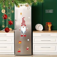 Christmas Dwarf Elf Magnetic Refrigerator Sticker Home Decor