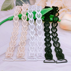 Heart Embroidery Shoulder Straps Invisible Adjustable Underwear Straps