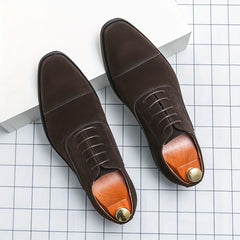 Men's Vintage Lace Up Dress Shoes Smart Casual Walking Shoes