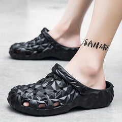 Men's Platform Clogs Hollow Out Non Slip Garden Shoes