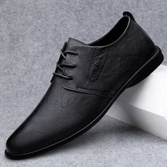 CLOHOO Men's Leather Dress Shoes