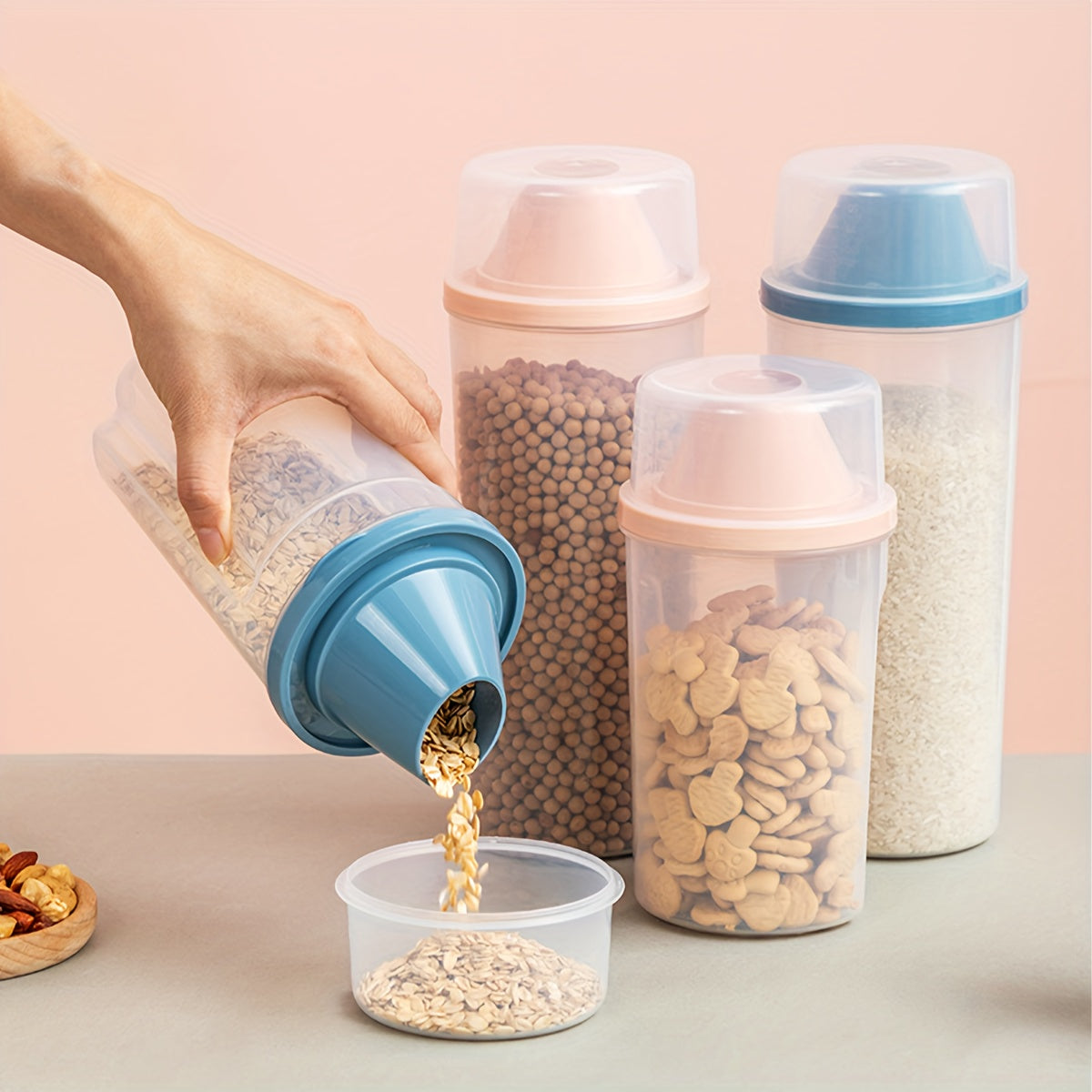 Plastic Sealed Storage Jar Kitchen Miscellaneous Grain Milk Powder Sealed Jar