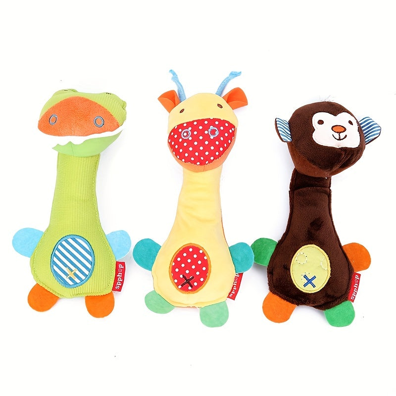 Giraffe Baby Rattle Animal Park Plush