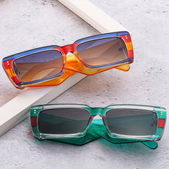 Thick Frame Square Sunglasses for Men Women PC Glasses