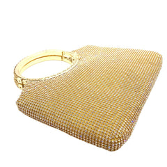 Women's Crystal Evening Clutch Wedding Tote Bag