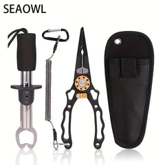 2pcs Fishing Pliers Fish Lip Gripper Upgrade Fly Fishing Tools Set