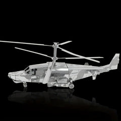 3D Metal Puzzle KA50 Helicopter DIY Assembly Model Toy