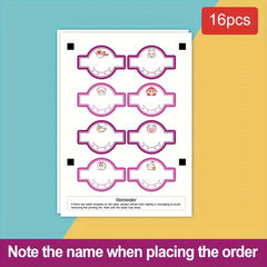 Customized Labels for School/Office Supplies - Set of 256pcs