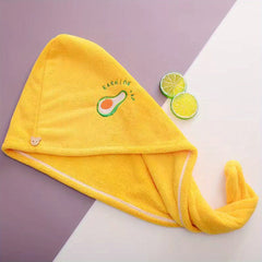 Embroidered Hair Drying Cap Towel Wrap Absorbent Quick Drying Shower Cap