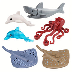 10PCS Ocean Animals Building Blocks Educational Set for Kids