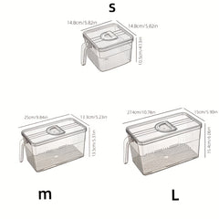 1pc Transparent PET Timing Refrigerator Fresh keeping Box