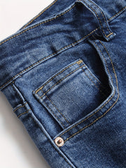 Men s Ripped Slim Fit Denim Jeans With Pockets