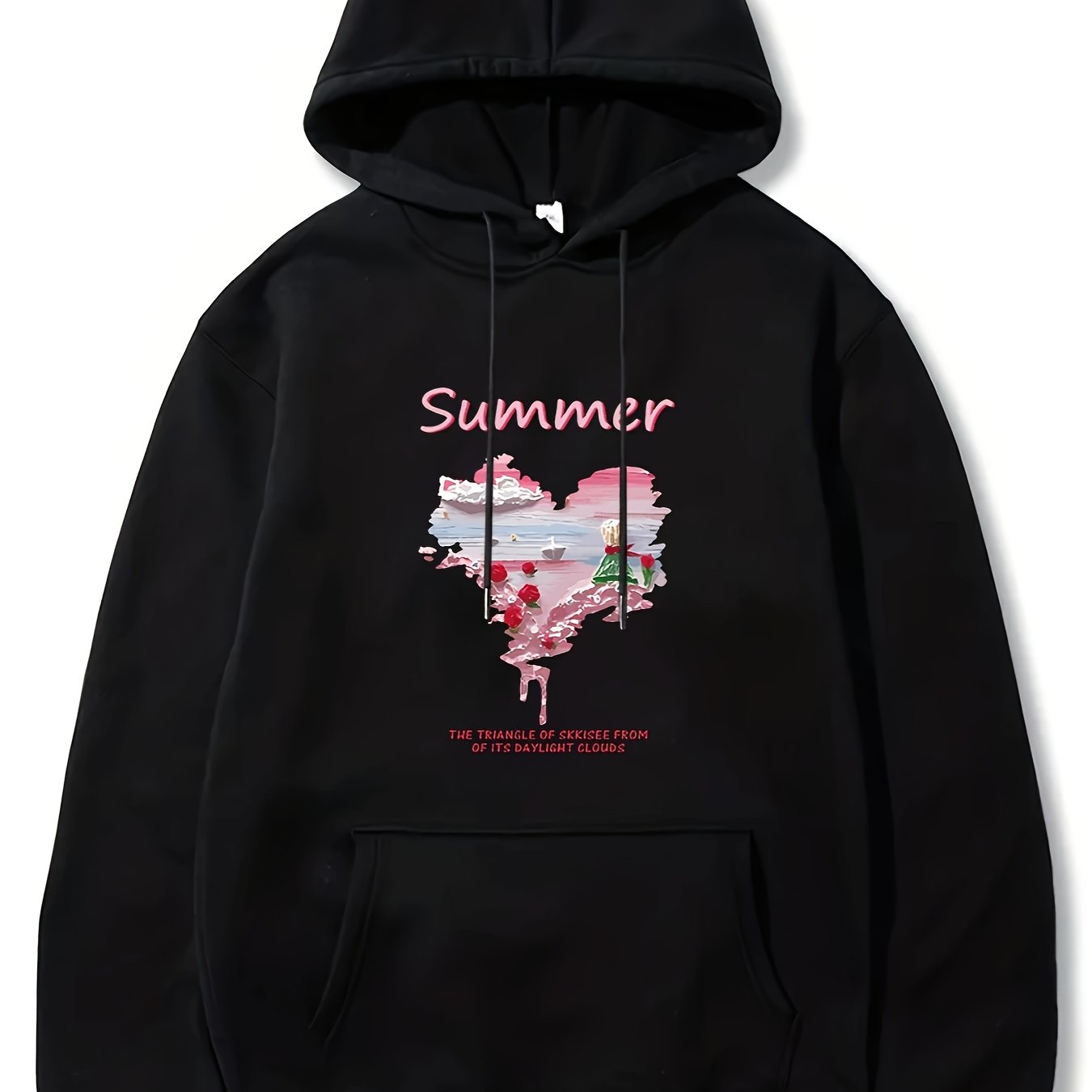 Little Prince Rose Hearts Men's Hoodie