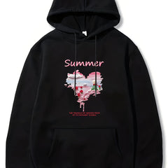 Little Prince Rose Hearts Men's Hoodie