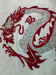 Dragon Print Short Sleeve Teddy Bodysuit
