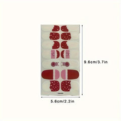 Cute Nail Stickers for Christmas Manicure - Gift for Women Girls