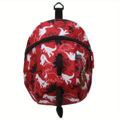 Boys Dino Print Backpack Lightweight Large Capacity Bag