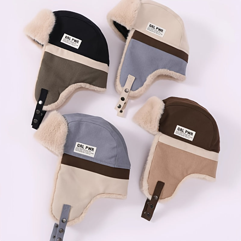 Winter Thickened Trapper Hat Windproof Thermal Hat Ear Flaps