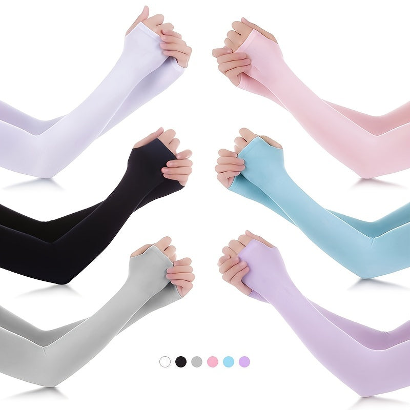 Sunblock Cooling Ice Arm Sleeves UV Protection Unisex