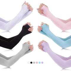 Sunblock Cooling Ice Arm Sleeves UV Protection Unisex