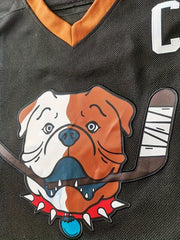Men's Dog Pattern Hockey Jersey Long Sleeve Retro Classic Sweatshirt
