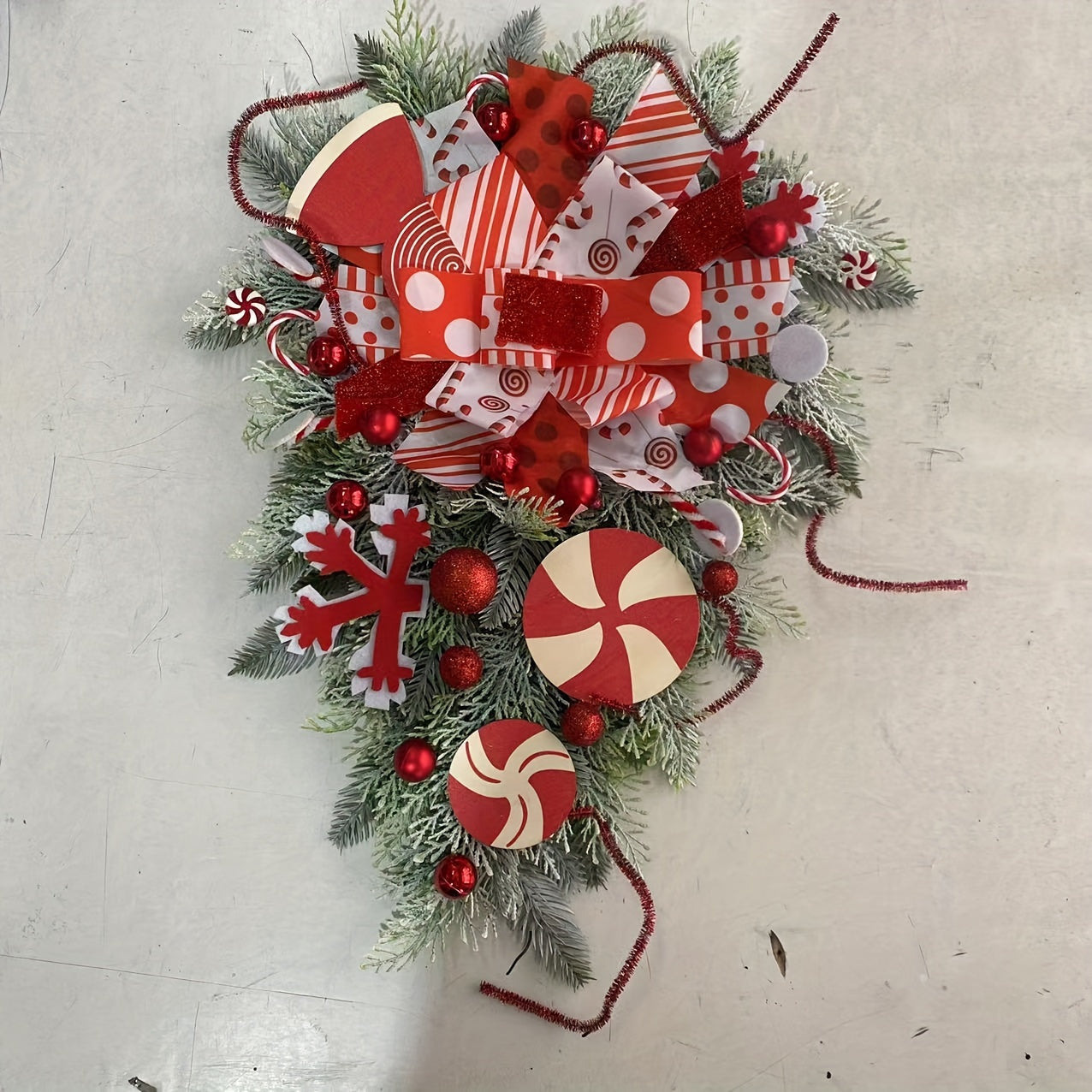 Christmas Wreath Door Hanger Holiday Decoration