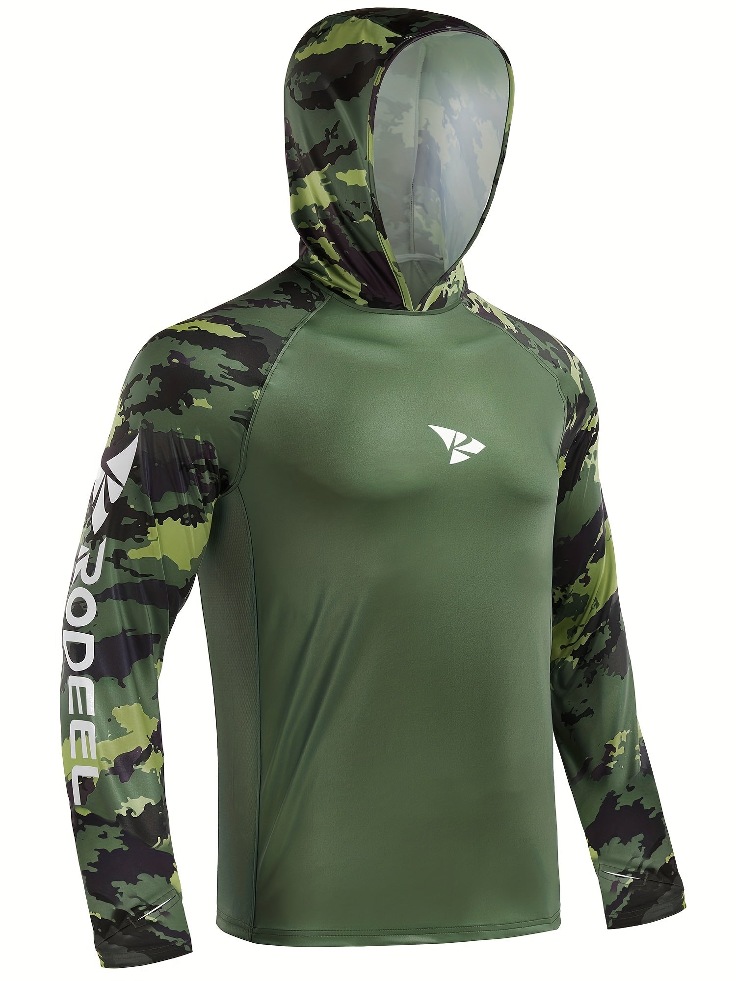 Men's UPF 50 Fishing Shirt Hoodie Long Sleeve UV Protection
