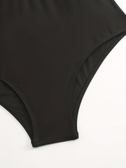 Mesh Criss Cross One Piece Swimsuit