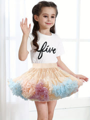 Soft Nylon Tutu Skirt for Girls - Dance Ballet Birthday Parties