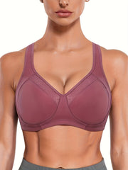 High Impact Sports Bra for Women Racerback Fitness Gym Bra