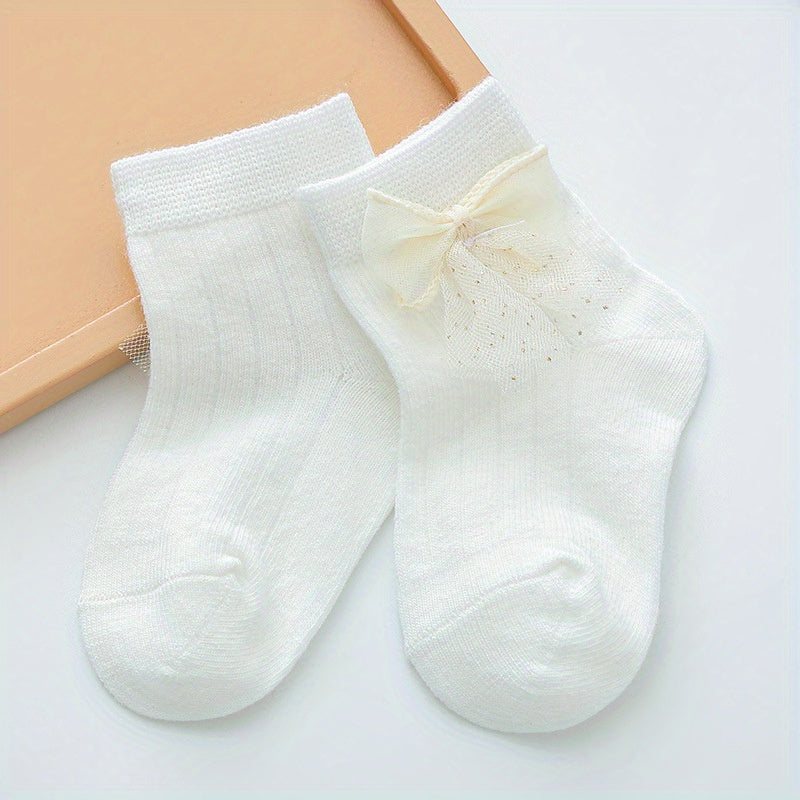 Baby Girls Bow Ankle Socks for Infant Newborns