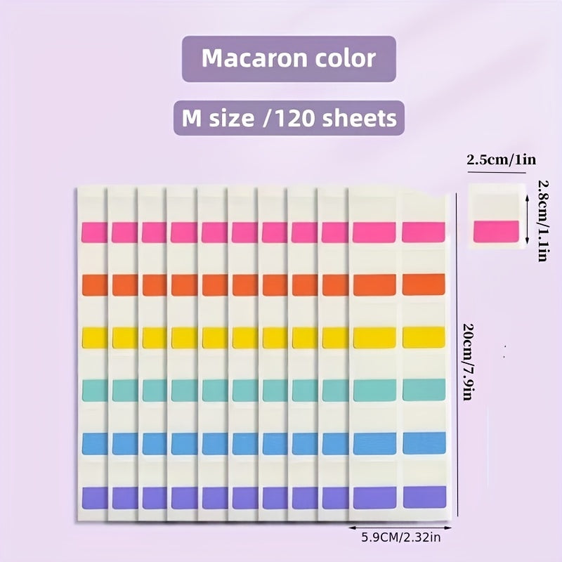 Colorful Index Label Stickers - Writable Classification Adhesive