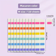 Colorful Index Label Stickers - Writable Classification Adhesive