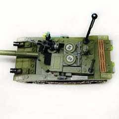 Tank Model Building Blocks Toy Set T 85 Main Battle Trucks with Soldiers Figures