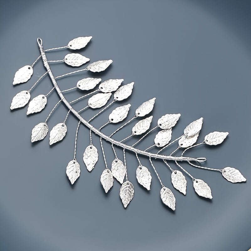 Golden Leaf Wedding Headband for Bridesmaid