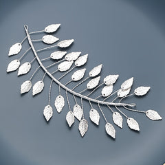 Golden Leaf Wedding Headband for Bridesmaid