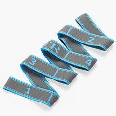 Yoga Pilates Fitness Stretching Strap Durable Polyester Elastic Band