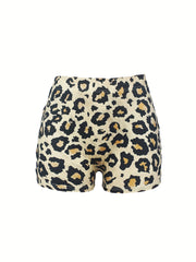 Leopard Print Skinny Leggings Every Stretchy Leggings Women's Clothing