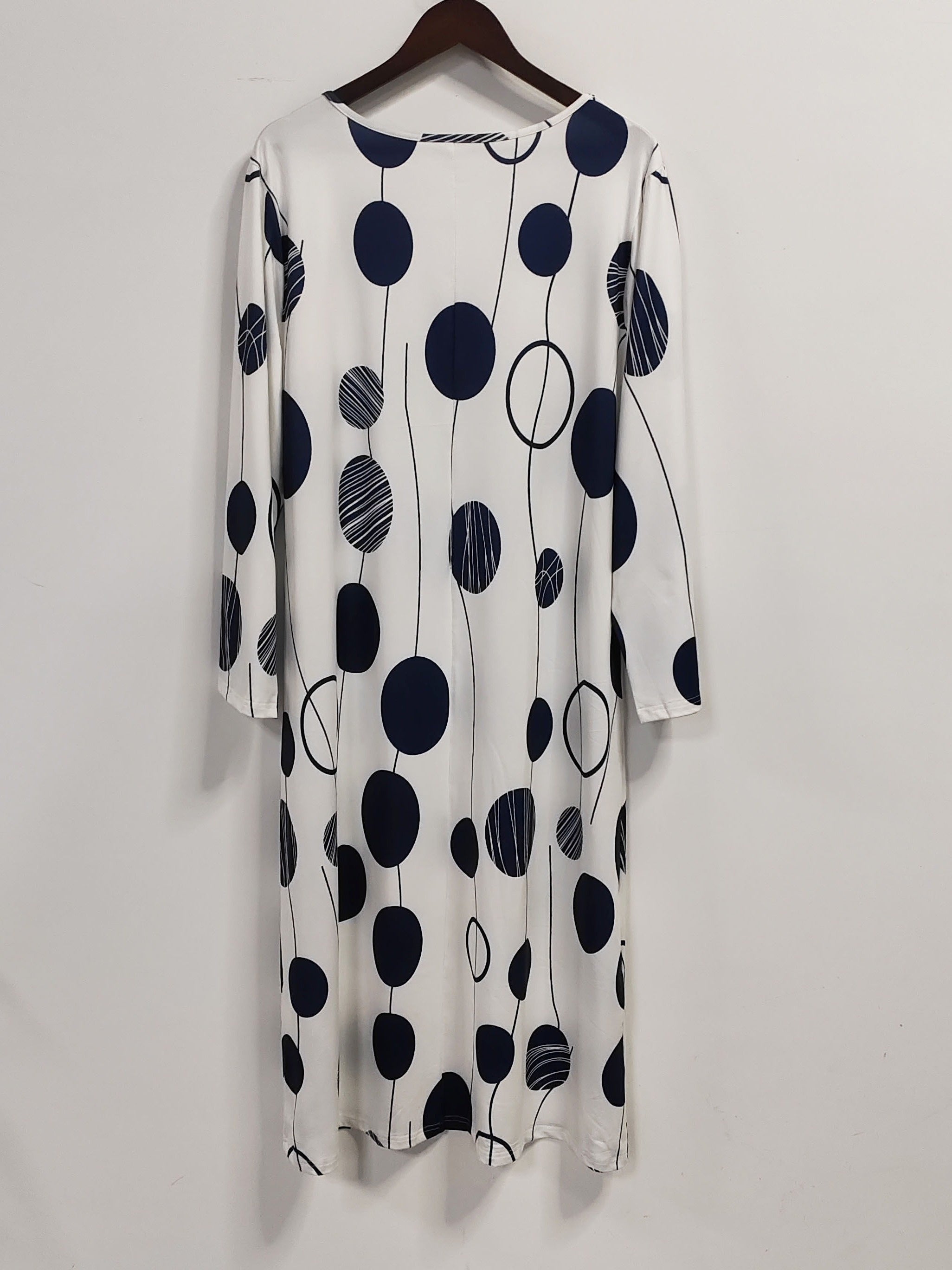 Women's Plus Polka Dot Print Maxi Dress